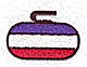 Embroidery Design: Curling stone<br> 1.44w X 1.00h