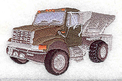 Embroidery Design: Dump truck<br> 2.69w X 1.69h