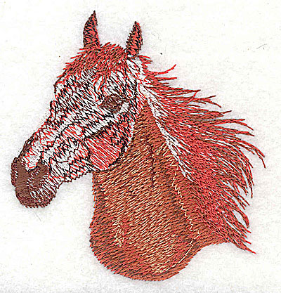 Embroidery Design: Horse head<br> 3.13w X 3.25h