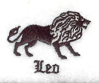 Embroidery Design: Leo<br> 1.69w X 1.31h