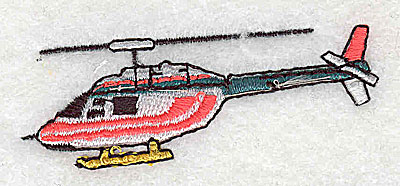 Embroidery Design: Helicopter<br> 2.50w X 0.94h