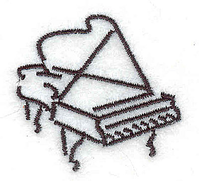 Embroidery Design: Grand Piano<br> 1.50w X 1.44h