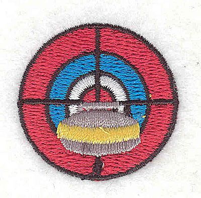 Embroidery Design: Curling Symbol<br> 1.44w X 1.44h