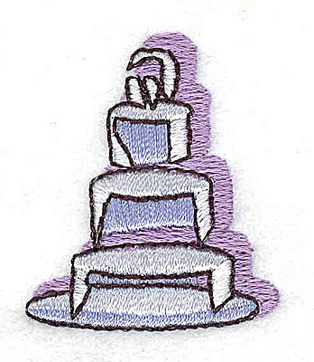 Embroidery Design: Wedding Cake<br> 1.31w X 1.50h