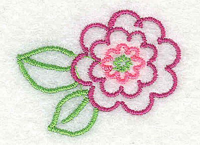 Embroidery Design: Flower<br> 1.63w X 1.25h