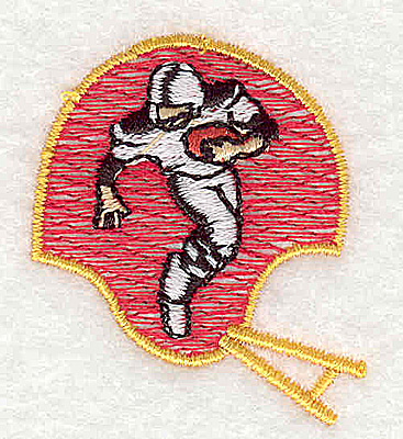 Embroidery Design: Football Helmet<br> 1.37w X 1.56h