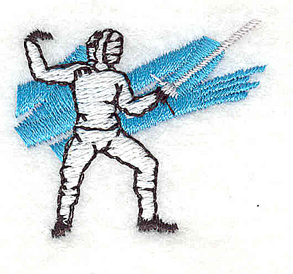 Embroidery Design: Fencer<br> 1.50w X 1.31h