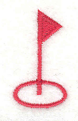 Embroidery Design: Flag in golf green<br> 0.75w X 1.38h
