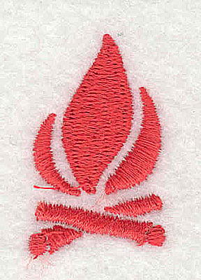 Embroidery Design: Camp fire<br> 0.81w X 1.31h