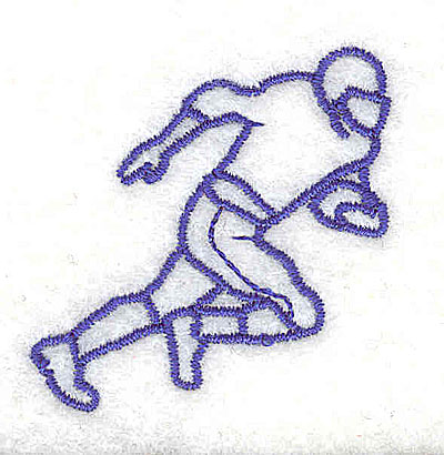 Embroidery Design: Football player<br> 1.56w X 1.56h