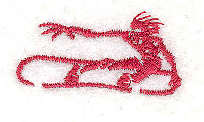 Embroidery Design: Stylized snowboarder<br> 1.44w X 0.75h