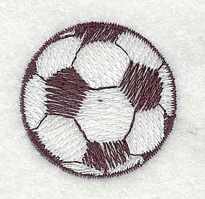 Embroidery Design: Soccer ball<br> 1.31w X 1.31h