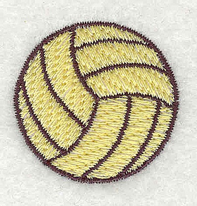 Embroidery Design: Volleyball<br> 1.25w X 1.38h | Embroidery Legacy Embroidery Design: Volleyball<br> 1.25w X 1.38h