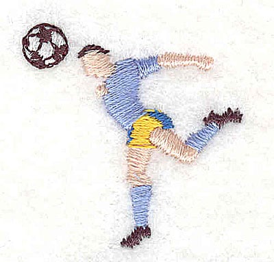 Embroidery Design: Soccer player<br> 1.31w X 1.31h