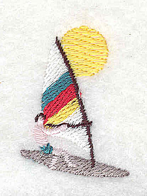 Embroidery Design: Windsurfer<br> 1.00w X 1.38h