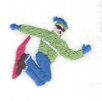 Embroidery Design: Snowboarder<br> 1.50w X 1.25h