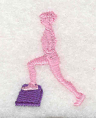 Embroidery Design: Exercise stepper<br> 1.06w X 1.50h
