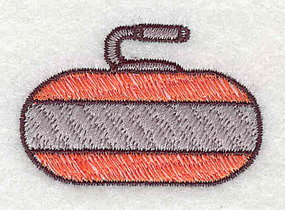 Embroidery Design: Curling Stone <br> 1.88w X 1.25h
