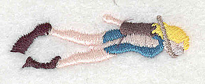 Embroidery Design: Scuba diver<br> 1.94w X 0.63h