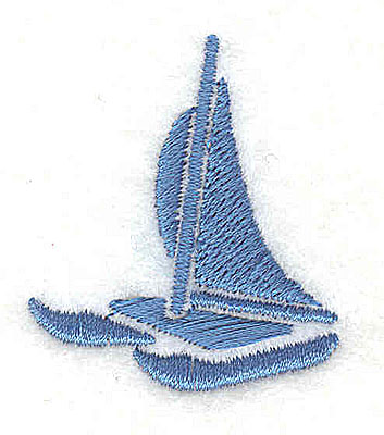 Embroidery Design: Catamaran<br> 1.94w X 1.50h