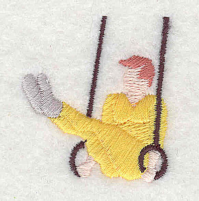 Embroidery Design: Gymnast rings<br> 1.44w X 1.56h