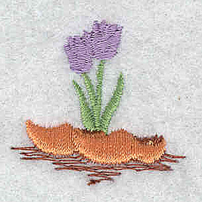 Embroidery Design: Tulips and dutch clogs<br> 1.31w X 1.19h