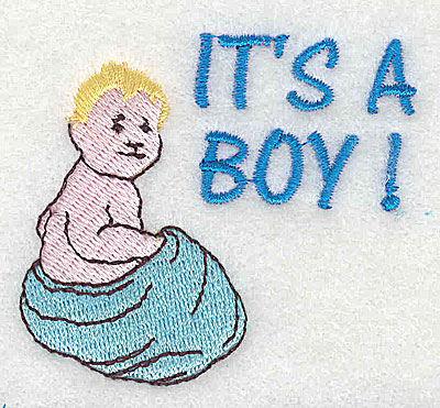 Embroidery Design: It's a Boy<br> 2.38w X 2.13h