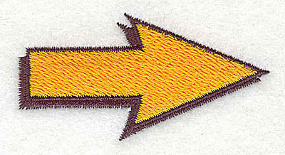 Embroidery Design: Arrow<br> 2.44w X 1.25h