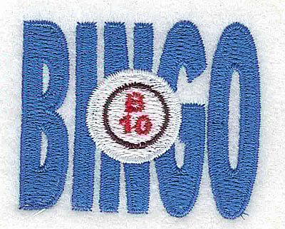 Embroidery Design: Bingo <br> 1.94w X 1.56h | Embroidery Legacy Embroidery Design: Bingo <br> 1.94w X 1.56h