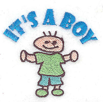 Embroidery Design: It's a Boy<br> 2.25w X 2.06h