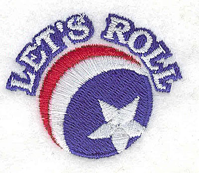 Embroidery Design: Let's Roll<br> 1.94w X 1.31h