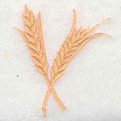 Embroidery Design: Wheat sheaf<br> 1.88w X 2.50h