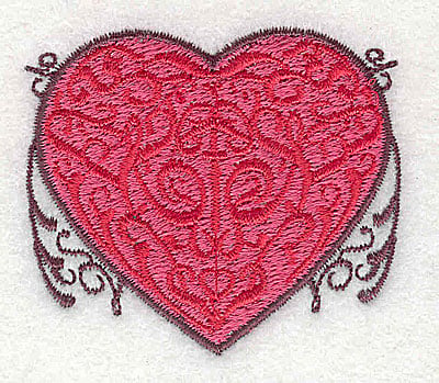 Embroidery Design: Heart<br> 2.31w X 2.00h