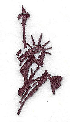 Embroidery Design: Statue of Liberty<br> 1.06w X 2.50h
