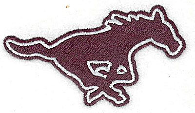 Embroidery Design: Mustang<br> 3.44w X 2.94h