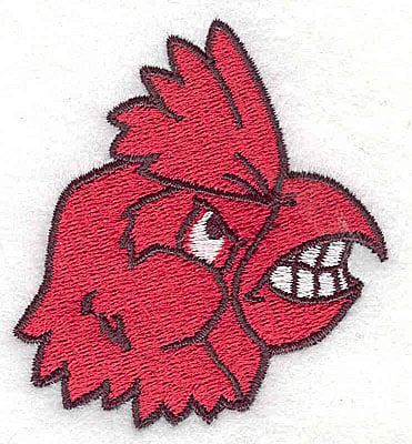 Embroidery Design: Cardinal head<br> 1.19w X 2.50h