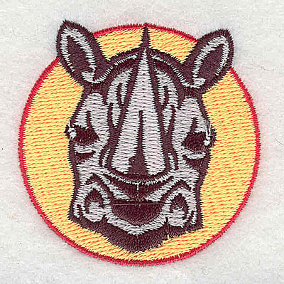 Embroidery Design: Rhio head<br> 1.06w x 2.13h