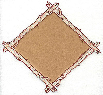 Embroidery Design: Birch frame <br> 8.00w X 7.44h