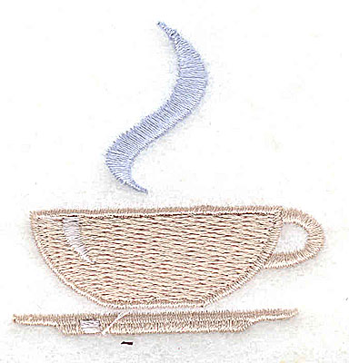 Embroidery Design: Tea cup<br> 2.00w X 2.00h
