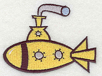 Embroidery Design: Submarine<br> 3.31w X 2.44h