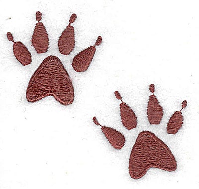 Embroidery Design: Animal paw<br> 2.63w X 2.38h
