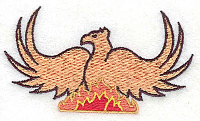 Embroidery Design: Phoenix rising<br> 3.56w X 2.00h
