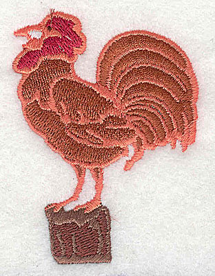 Embroidery Design: Rooster<br> 2.13w X 2.88h