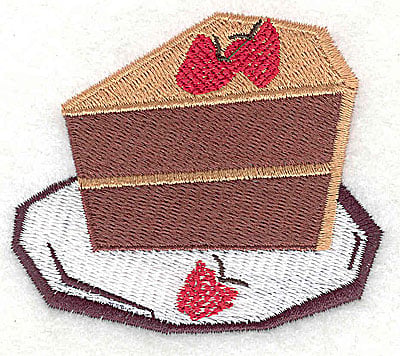 Embroidery Design: Chocolate strawbery cake<br> 2.88w X 2.44h