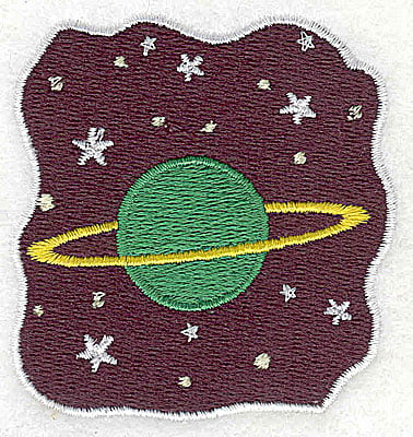 Embroidery Design: Planet and stars<br> 2.31w X 2.44h