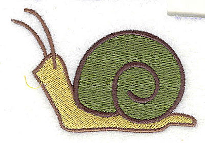 Embroidery Design: Snail<br> 3.06w X 2.06h