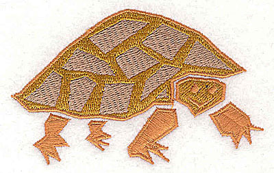 Embroidery Design: Tortoise<br> 3.44w X 2.19h