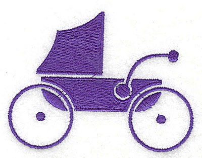 Embroidery Design: Baby Carriage<br> 3.31w X 2.44h