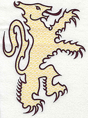Embroidery Design: Lion symbol <br> 5.88w X 8.00h