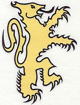 Embroidery Design: Lion symbol <br> 5.88w X 8.00h